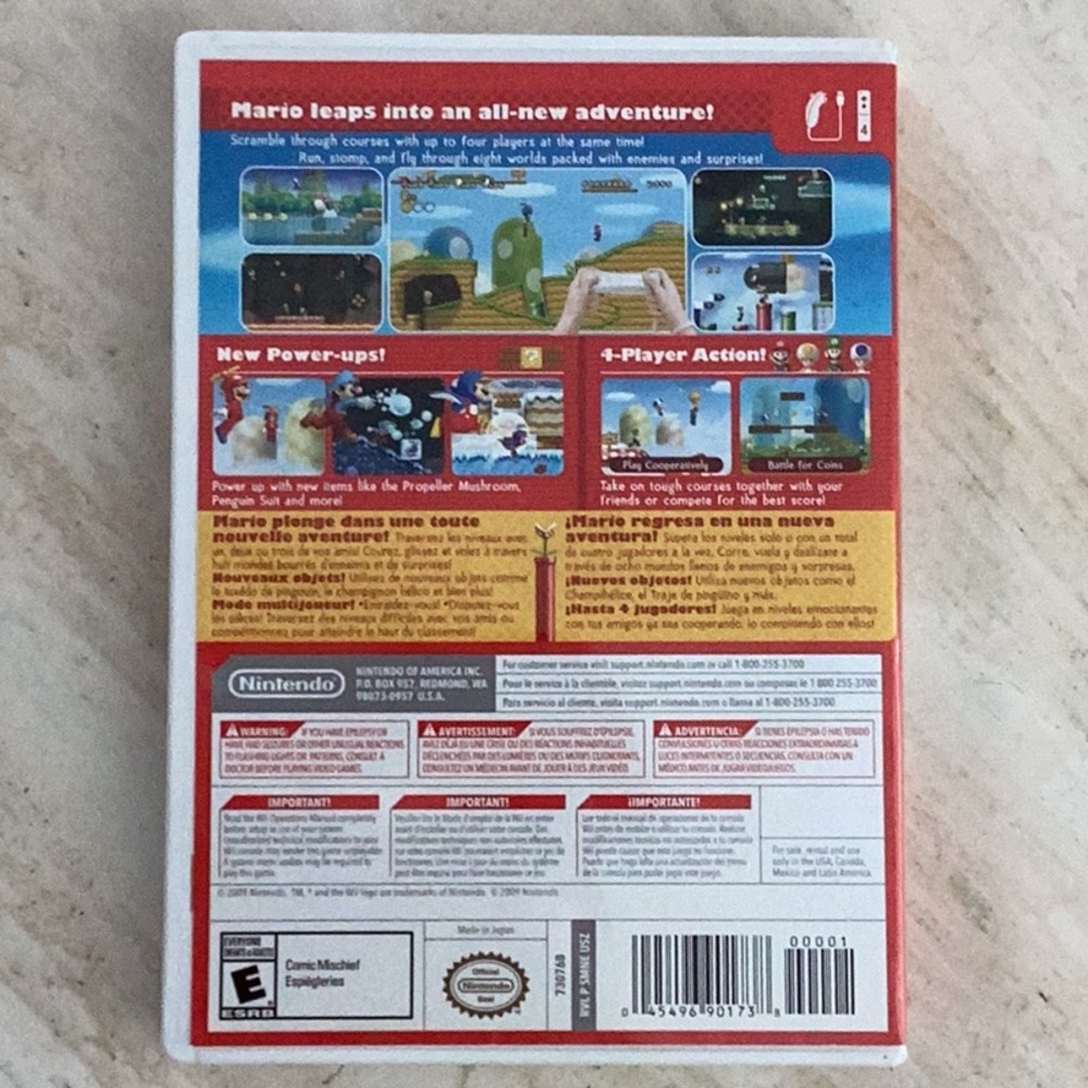 New Super Mario Bros. Wii Nintendo Wii Game - Picture 2 of 6